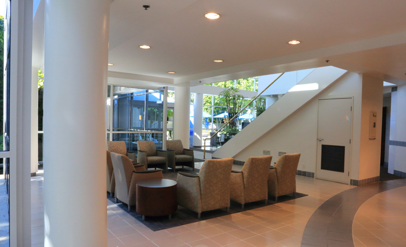 newport beach surgery center waiting area stairs