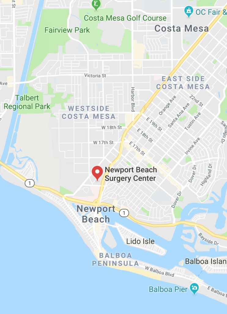 Newport Beach Surgery Center map